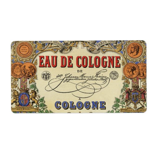 Romantic Vintage Parisian Perfume Label Label