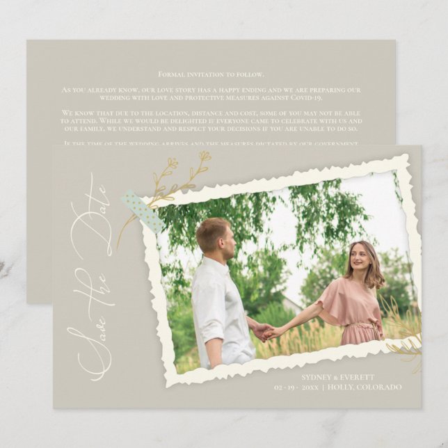 Romantic Vintage Photo Album Scrapbook Effect (Front/Back)