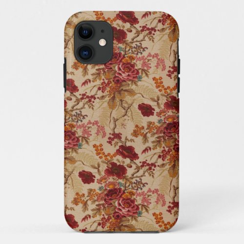 Romantic Vintage red Roses iPhone 11 Case