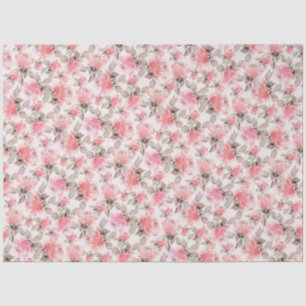 Romantic - vintage rose watercolor tissue paper