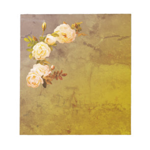 Romantic Vintage Roses Notepad