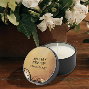 Romantic Vintage Steampunk Victorian Wedding Mini Candle Favors