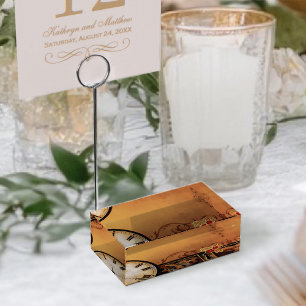 Romantic Vintage Steampunk Victorian Wedding Place Card Holder