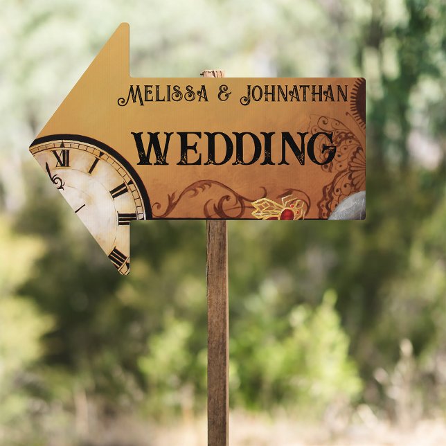 Romantic Vintage Steampunk Victorian Wedding Sign (Creator Uploaded)