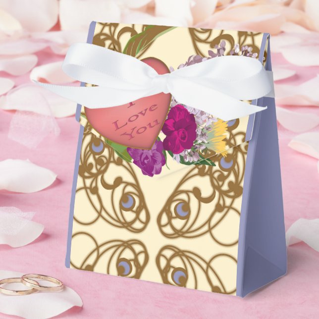 Romantic Vintage Valentine Favor Boxes (Wedding)