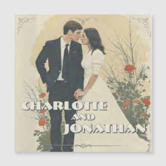 Romantic Vintage Wedding Couple Art