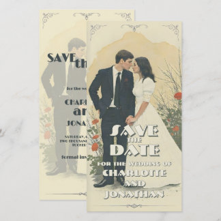 Romantic Vintage Wedding Couple Art Cards