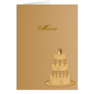 Romantic Vintage Wedding Menu Cards
