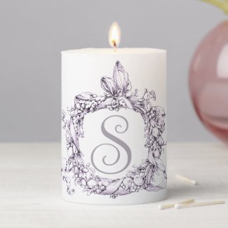 Romantic, Vintage Wreath Personalized