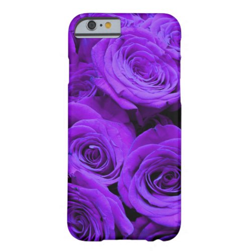 romantic violet purple roses pretty rose bouquet barely there iPhone 6 case