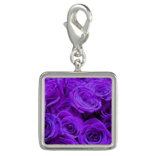 romantic violet purple roses pretty rose bouquet charm