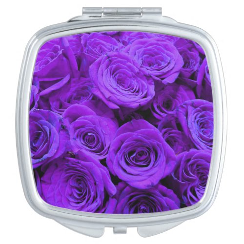 romantic violet purple roses pretty rose bouquet vanity mirror