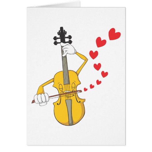 Romantic Violin Serenading Cards (Front)