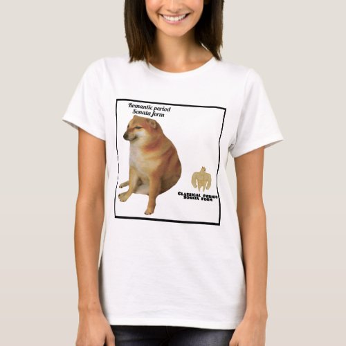 Romantic vs Classical Sonata Form Doge Meme Shirt