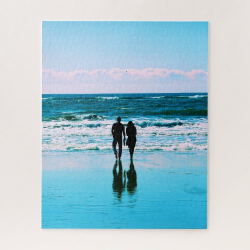 Romantic Walk on the Beach _ 16x20 _ 520 pcs Jigsaw Puzzle