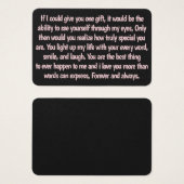 Romantic Wallet Insert Card (Front & Back)