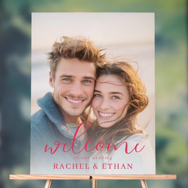 Romantic Warm Beach Photo Acrylic Sign (Neutral)