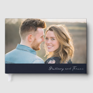 Romantic Warm Photo Foil Guest Book