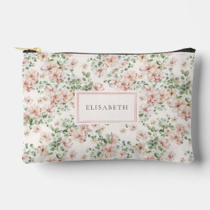 Romantic Watercolor floral  Accessory Pouch