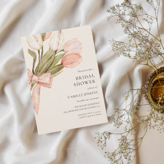Romantic Watercolor Floral Bridal Shower  Invitation