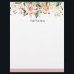 Romantic Watercolor floral, letterhead<br><div class="desc">Romantic ,  Watercolor floral,  letterhead</div>