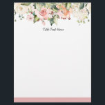 Romantic Watercolor floral, letterhead<br><div class="desc">Romantic ,  Watercolor floral,  letterhead</div>