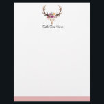 Romantic Watercolor floral, letterhead<br><div class="desc">Romantic ,  Watercolor floral,  letterhead</div>