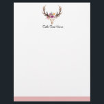 Romantic Watercolor floral, letterhead<br><div class="desc">Romantic ,  Watercolor floral,  letterhead</div>