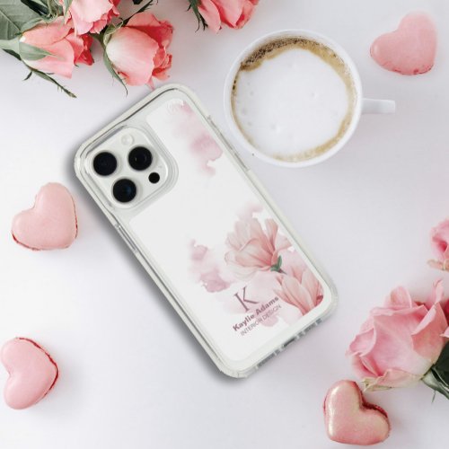 Romantic watercolor floral  iPhone 15 pro max case