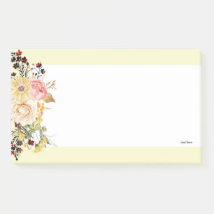 Romantic , Watercolor ,Flower spring floral Post-it Notes