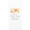 romantic watercolor flowers wedding programs