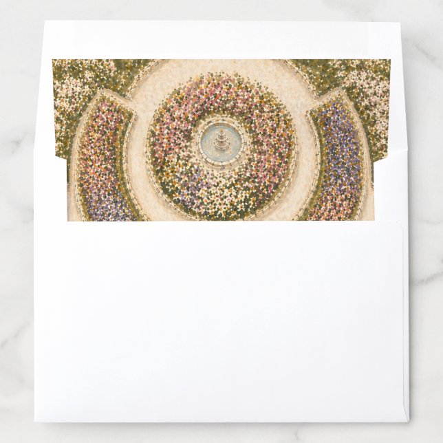 Romantic Watercolor Garden Wedding Envelope Liner (In Envelope)