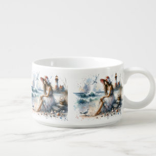 Romantic Watercolor Girl by Lighthouse Chili Bowl