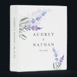 Romantic Watercolor Lavender Floral Wedding Mini Binder<br><div class="desc">Romantic watercolor lavender floral wedding binder. Matching items in this collection.</div>