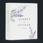 Romantic Watercolor Lavender Floral Wedding Mini Binder<br><div class="desc">Romantic watercolor lavender floral wedding binder. Matching items in this collection.</div>