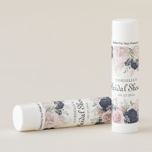 Romantic Watercolor Pink Roses Bridal Shower Favor Lip Balm