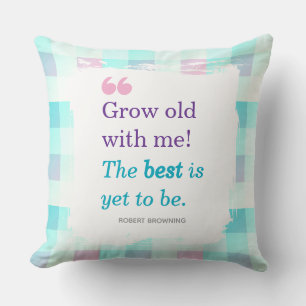 Romantic Watercolor Quote Design Throw Pillow