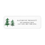 Romantic Watercolor Woodland Return Address Label<br><div class="desc">Woodland theme return address label featuring green watercolour trees. This rustic address label is perfect for holidays and special events like weddings,  graduations,  baby showers and other events. This will also be perfect for personal and business use. Matching items are available.</div>