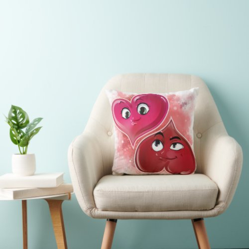 Romantic We fit Perfectly Together Heart Valentine Throw Pillow