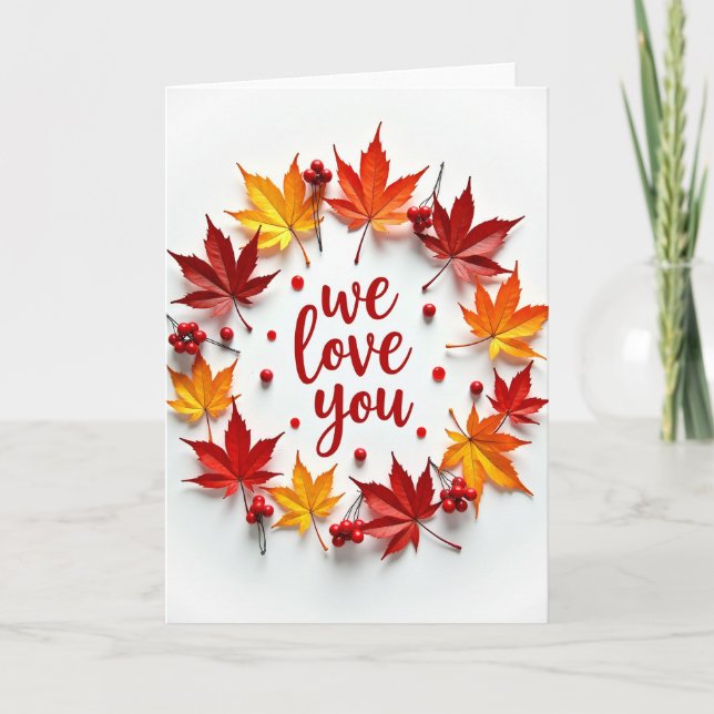 Romantic We Love You Card (Front)