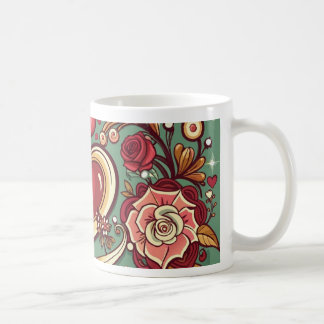 Romantic Wedding & Anniversary Mug with Elegant 