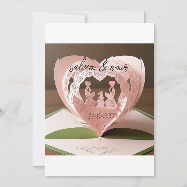 Romantic wedding cards (Front)