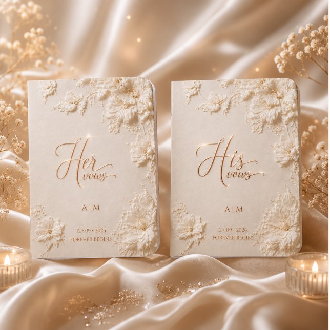  Romantic Wedding Ceremony  Foil Vow Books (Creator Uploaded)