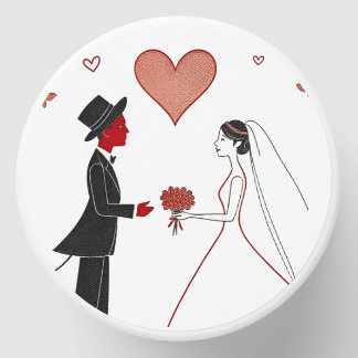 Romantic Wedding Couple Cartoon Character Mini Candle Favors