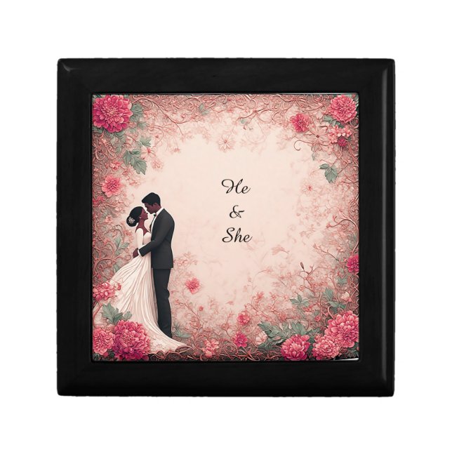 Romantic Wedding Couple Gift Box (Front)