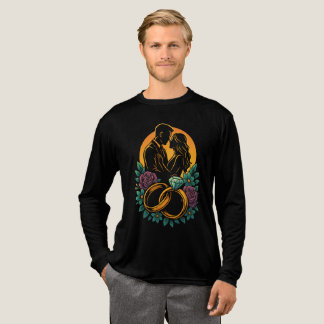 Romantic Wedding Couple Long Sleeve Shirt
