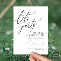 Romantic Wedding Dinner Dancing, Let's Party