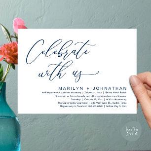 Romantic Wedding Dinner Party, Celebrate with us Invitation
