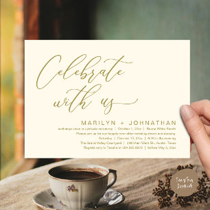 Romantic Wedding Dinner Party, Celebrate with us Invitation