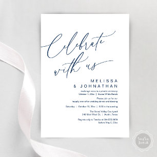 Romantic Wedding Dinner Party, Celebrate with us Invitation